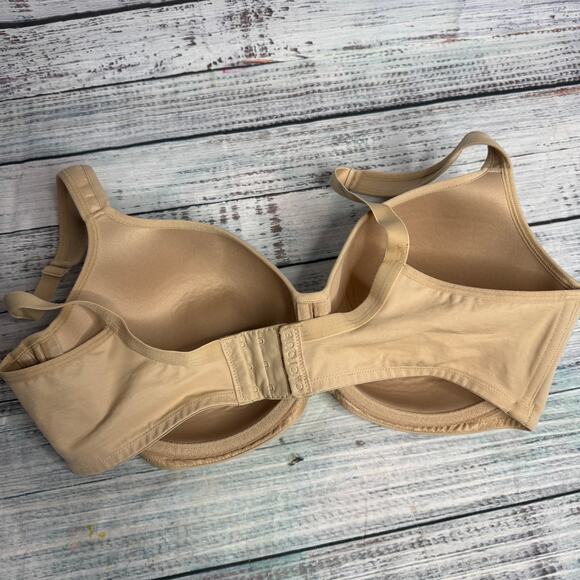 CACIQUE Lane Bryant Beige Lightly Lined Underwire Bra Smooth Balconette 40DD - Picture 4 of 4